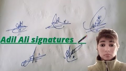 Adil Ali signatures 🖋️#stylish style of your own name#name signature with arooj
