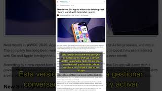 🧐👉 Apple lanza Siri independiente con borrado automático de chats: privacidad y AI ... #QixNewsAI