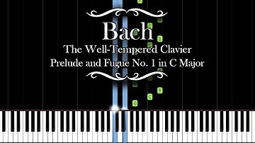 Bach - Prelude and Fugue No. 1 in C Major (Piano Tutorial)