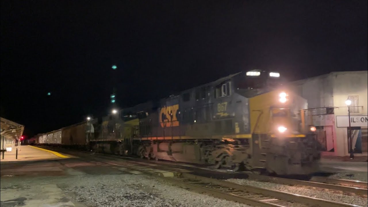 CSXT M652.04 ES44AH 867 ES40DC 5501 DIT CM44AC 7228 DPU through Wilson ...
