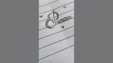 Punam 💗name writing. #calligraphy #namewriting #whatsappstatus #youtubeshorts #shorts