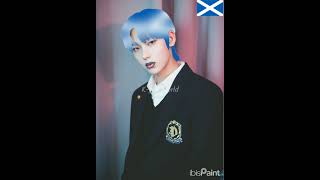 Scotland flag colors edit on ENHYPEN Sunoo🏴󠁧󠁢󠁳󠁣󠁴󠁿 #enhypen #sunoo #blind #flag #edit #shorts