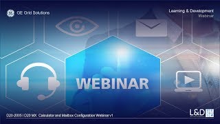 D20-2005 l D20 MX  Calculator and Mailbox Configuration Technical Webinar v1 screenshot 3