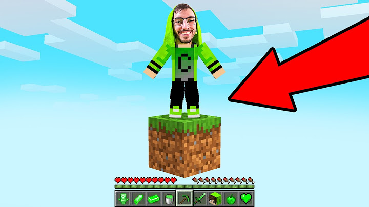 Minecraft but it's One Realistic Block