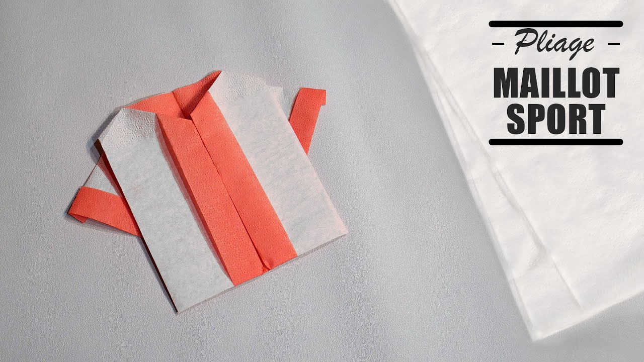 pliage serviette maillot sport origami - YouTube