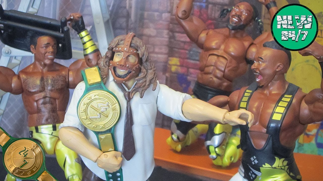 New Day vs Mankind BACKSTAGE Brawl! NLW 24/7 (WWE Figure Pic Fed)