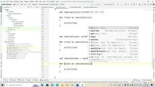Kotlin Collections (Immutable and Mutable) List,Set,Map