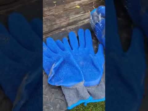 12 Pairs Rubber Latex Coated Work Gloves,Heavy Duty for Construction & Gardening