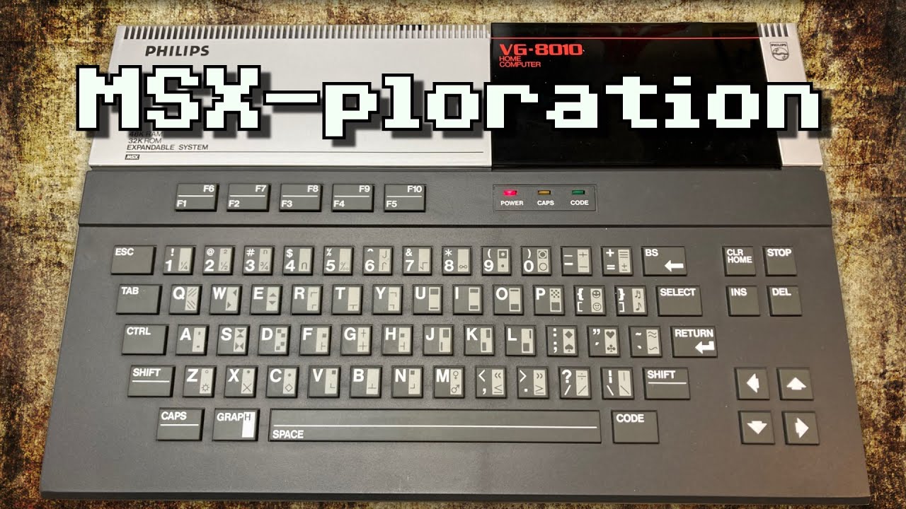 Exploring MSX! The Philips VG 8235 MSX2 computer using Gotek and 