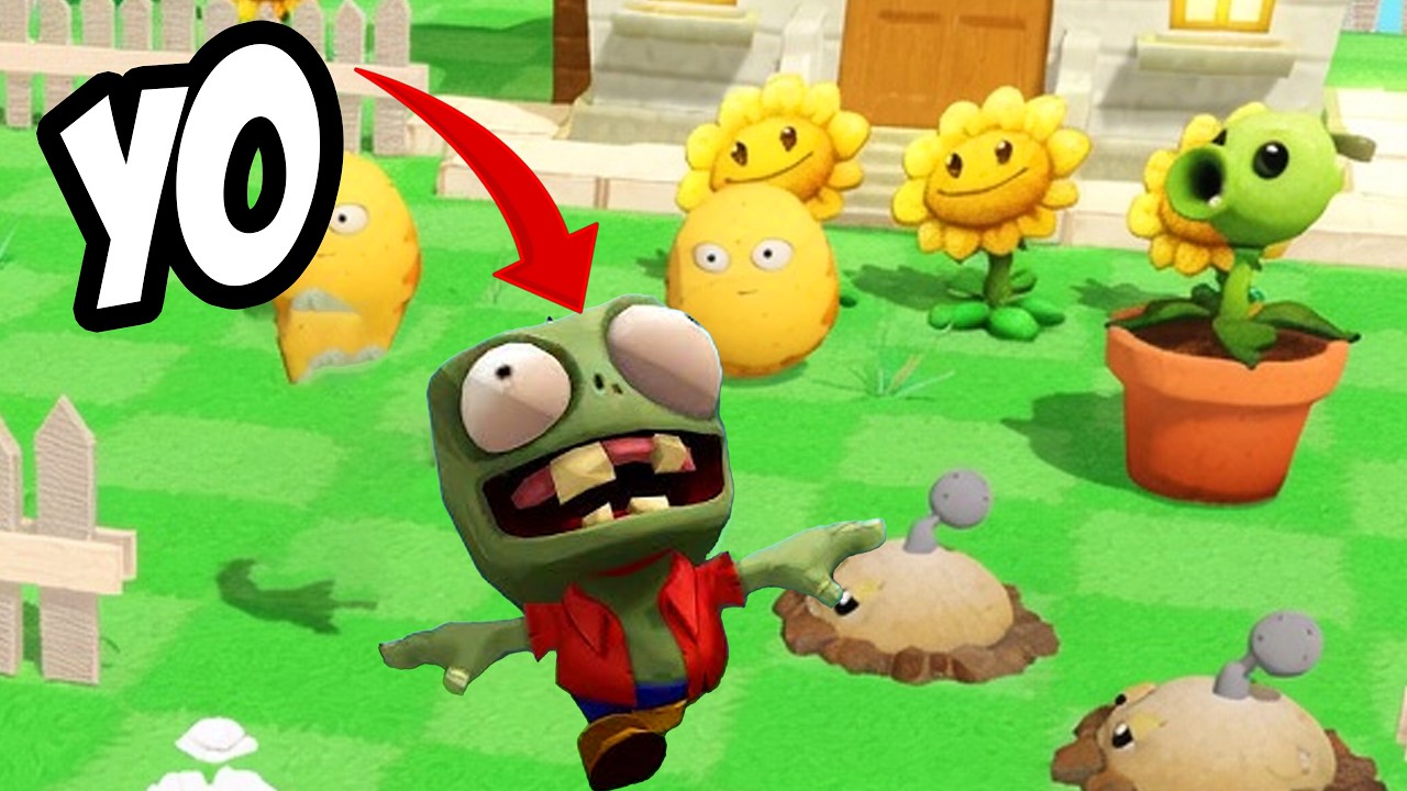 PVZ pero YO SOY EL ZOMBIE 💀