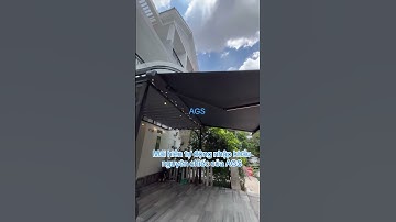 Mái hiên nhập khẩu nguyên hộp AGS. Mái hiên tự động AGS