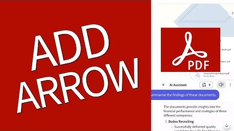 How to Add Arrow in Adobe Acrobat 2025?