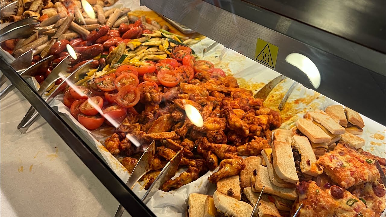 Sky princess breakfast buffet walk around