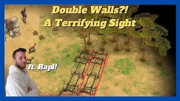 Eric walls the entire map?! | Eric (Zeus) vs Matreiuss (Loki) ft. Rapl #aom #ageofempires