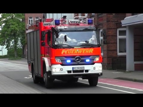 Kleinflachenbrand Tlf 16 24 Tr Ff Elmshorn Wache Nord Youtube