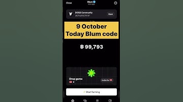 Today’s Blum video Code 9 October Blum new video code #blum #blumcode #shorts