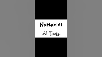 AI Tool: Notion AI #ai #notionai #productivity #aitools #shorts