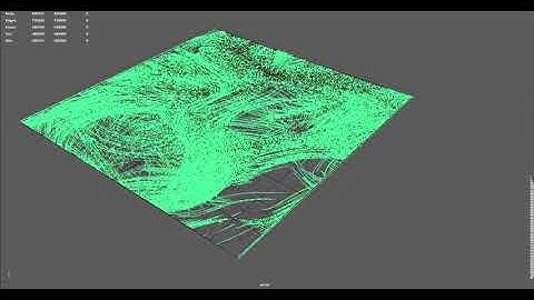 Maya particles flow and trails 2