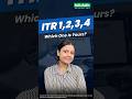 ITR 1, 2, 3, 4 Explained | Which ITR Form Should You File in 2025 | 15th September #ITR