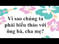 Cụm 4 TH Đặng Thị Rành Đạo đức tuần 11 Hiếu thảo với ông bà, cha mẹ