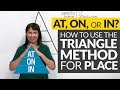 AT, ON, or IN? The Triangle Method for Prepositions of Place