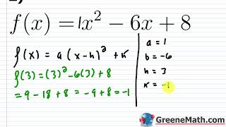 How to Graph a Parabola Practice Test Full Solutions