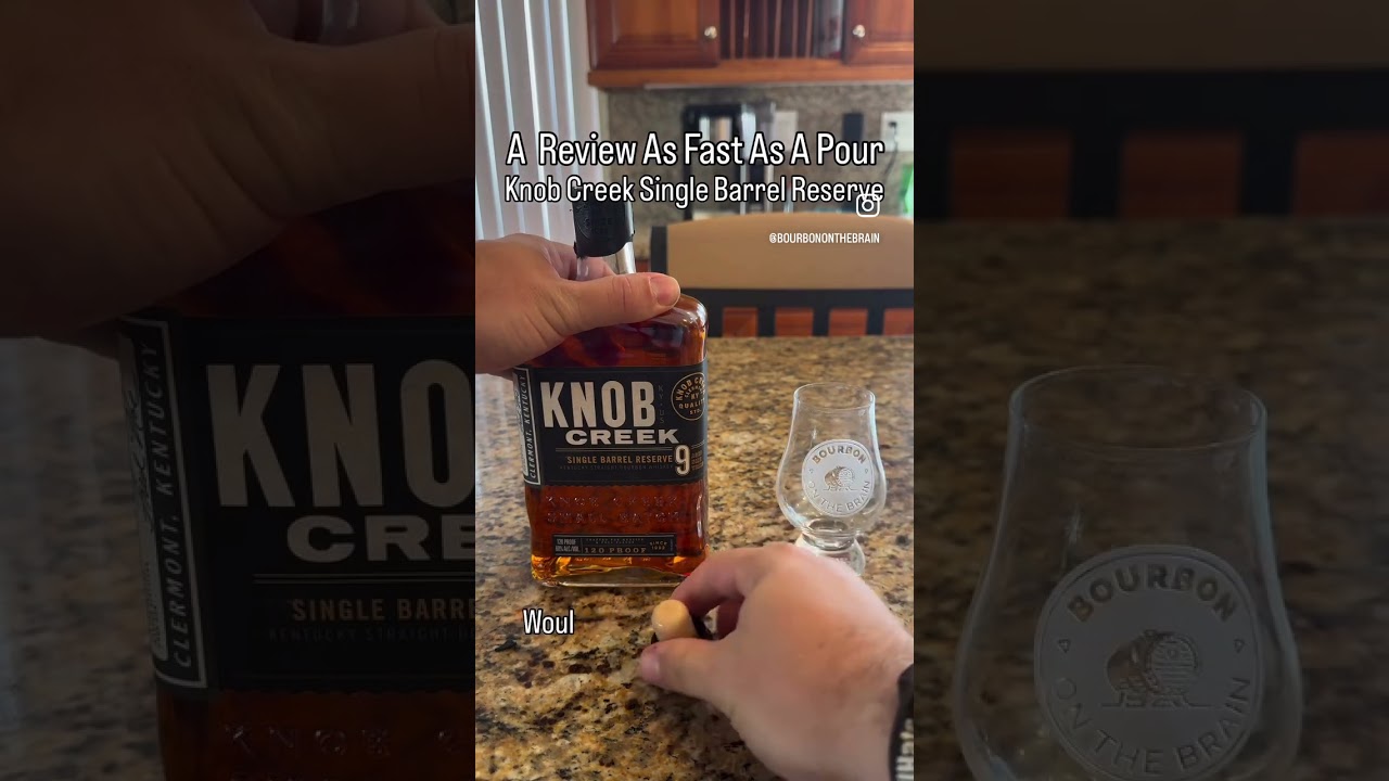 A Review As Fast As A Pour | Knob Creek Single Barrel Reserve 9 Year | #bourbon #asmr #reviews