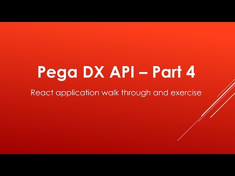 Pega react application