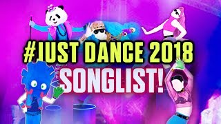 #just dance 2018 - songlist official!