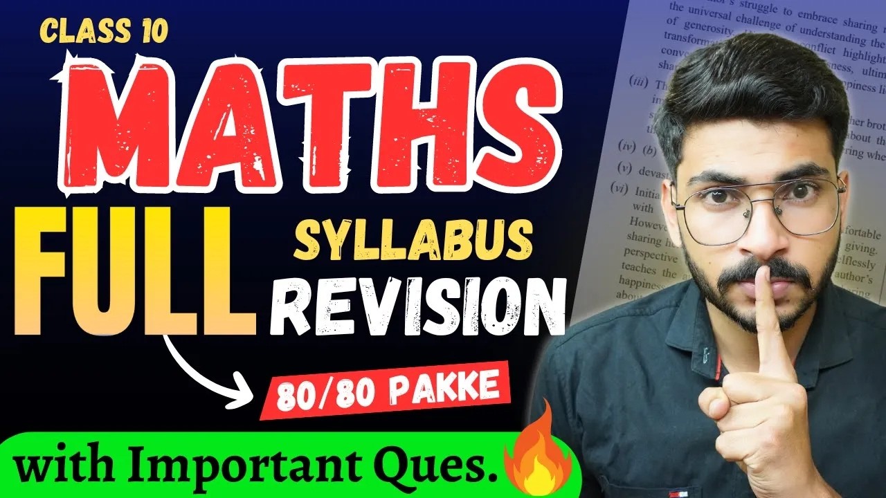 MATHS Full Revision IN ONE SHOT 🔥 | Class 10 Maths FULL Syllabus ...