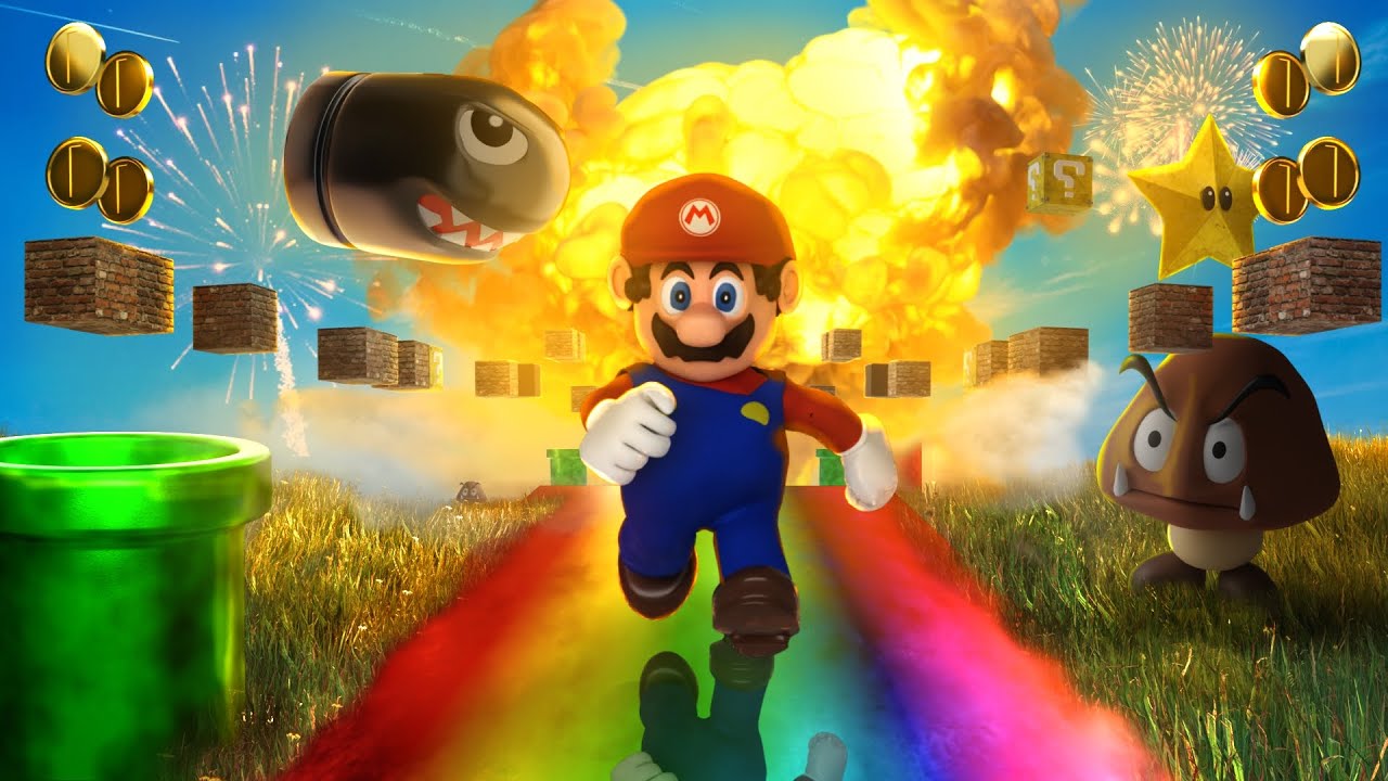 Mario Realisation Blender VFX Breakdown: Super Mario In Real Life - YouTube