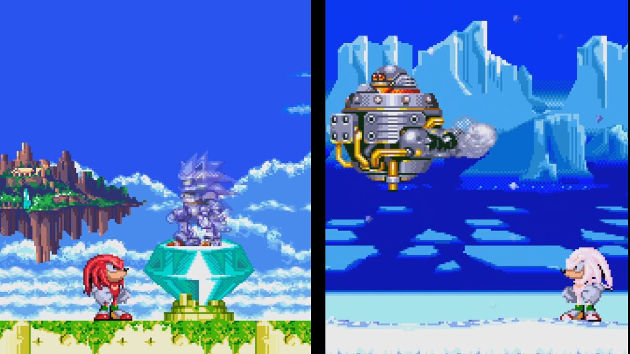 Sonic: Sonic 3 and Prototype Knuckles - YouTube