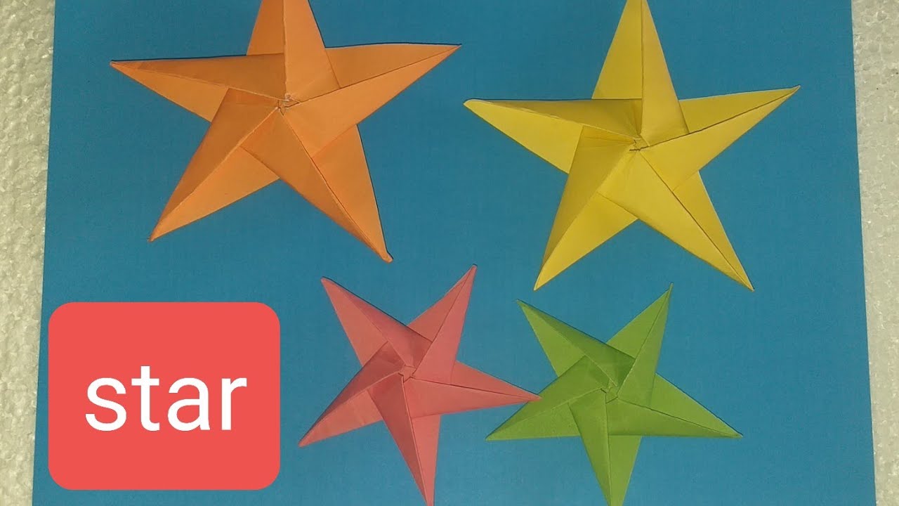Origami paper star origami paper star YouTube