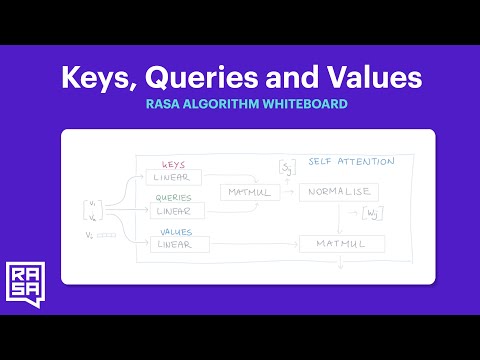 Rasa Algorithm Whiteboard - Transformers & Attention 2: Keys, Values, Queries