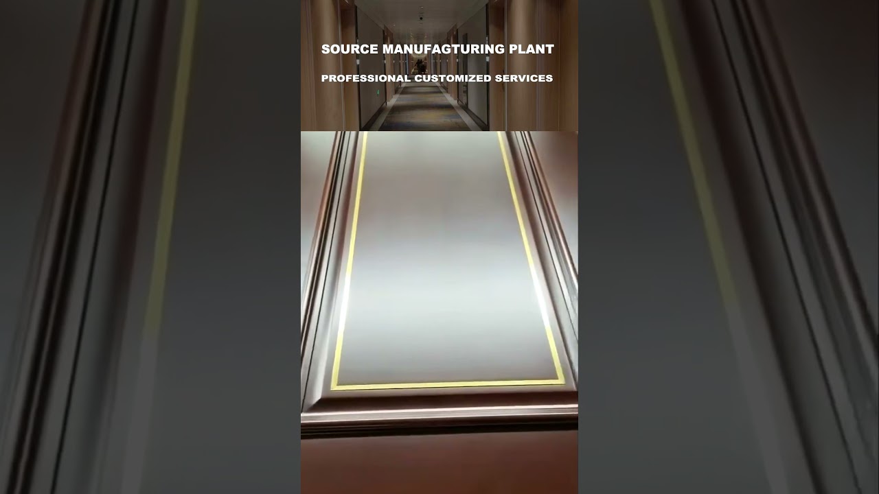 ​​ROI HOME Metal-Inlaid Lacquer Doors​​ ✨Des lignes métalliques dansent sur le bois. ✨