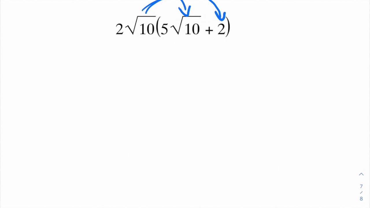 Review Multiplying Square Roots YouTube