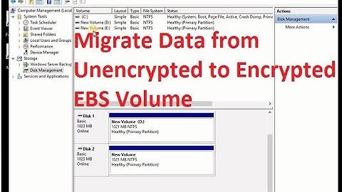 Migrate Data from Unencrypted to an Encrypted EBS Volume (Windows)