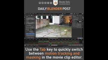Masking & Tracking Shortcut in Blender