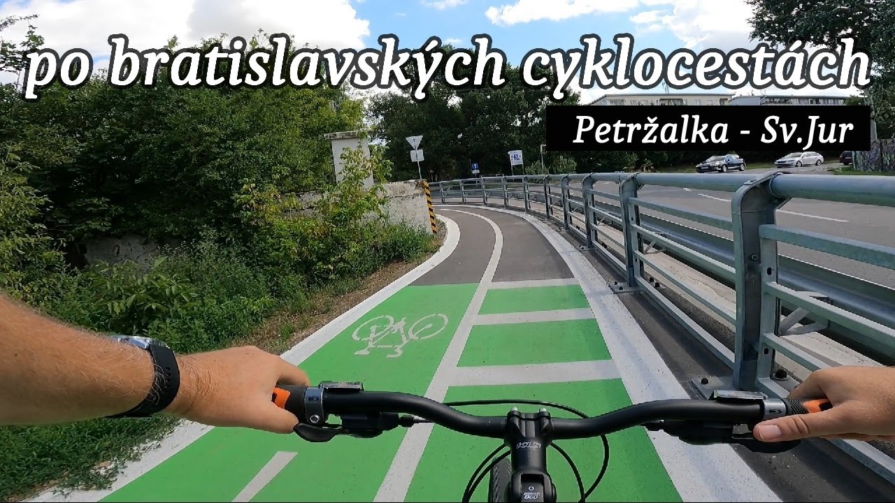 Petržalka - Sv.Jur na bicykli po bratislavských cyklocestách | 2. 8. 2021