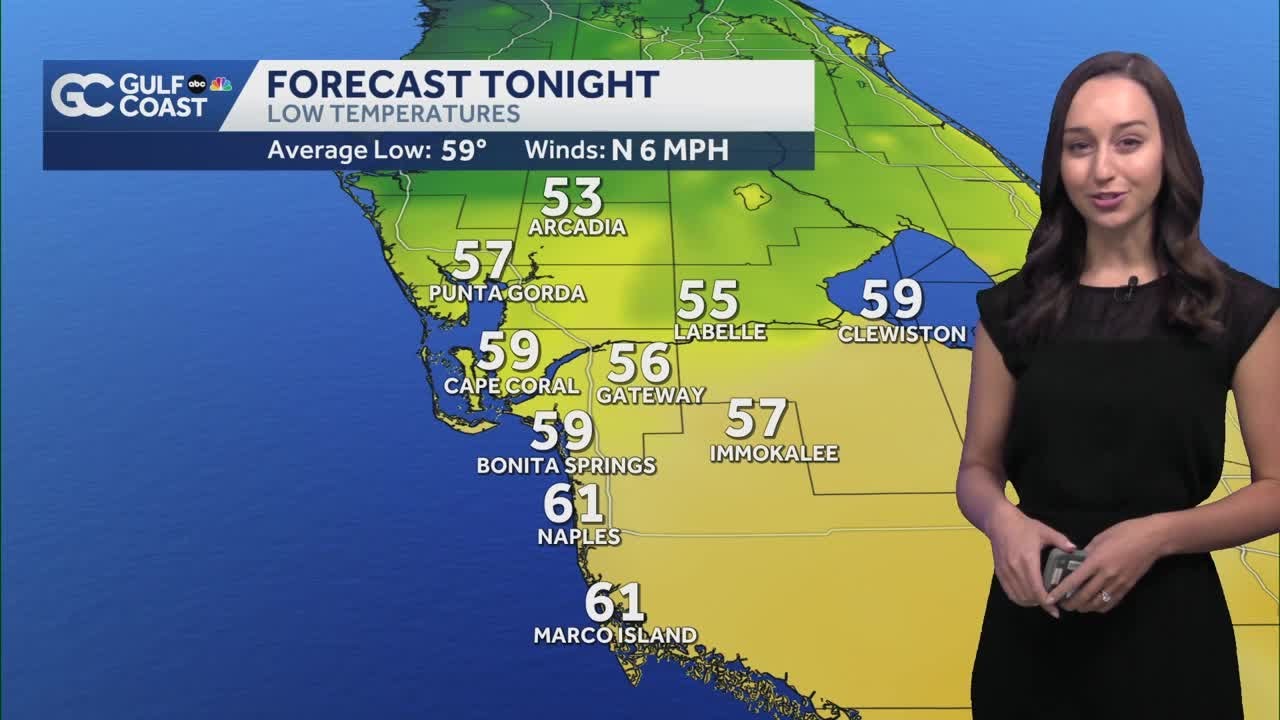 Trending colder Wednesday night for Southwest Florida - YouTube