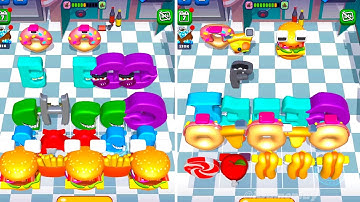 Merge Alphabet Food Battle vs Merge Number Run