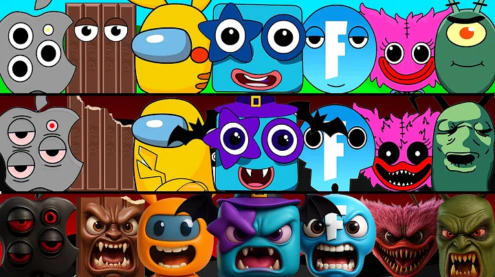 Incredibox Sprunki OC Phase 1 to Phase 3 M Alphabet Lore, Five Numberblocks, J Alphaber, Germany