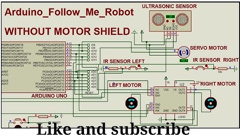 Arduino follow me robot