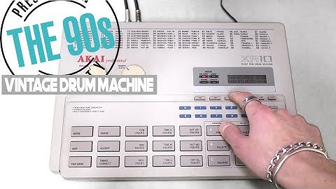 AKAI XR10 ONE of the BEST DRUM MACHINES for ROCK, SYNTHWAVE, RETROWAVE , VAPORWAVE…