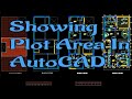 How to show plot area in autocad  area calculation in cad  trick to show area in cad