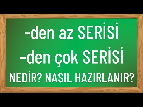 Birikimli seri (-den az ve -den çok serileri) nedir? Nasıl hazırlanır?