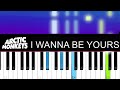 Arctic Monkeys - I Wanna Be Yours (Piano Tutorial)