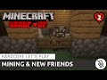 Mining &amp; New Friends | Minecraft 1.20 Hardcore Let&#39;s Play #2 | No Commentary