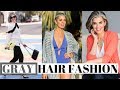 GRAY HAIR FASHION | WHAT COLORS TO WEAR | Nikol Johnson