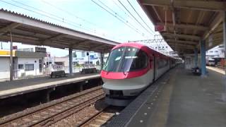 2019年6月1日　近鉄23000系伊勢志摩ライナー（赤）鳥羽駅発車